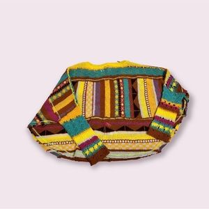 NWT Free people December Skies Combo Pullover $168 Size S Multicolor.